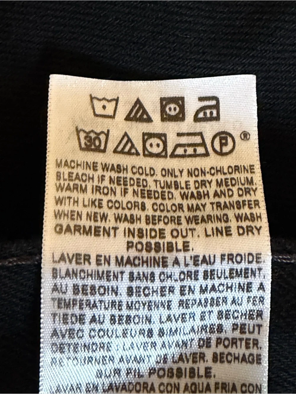 Levi's Men's Straight Leg Relaxed Black Jeans 36”x32”
